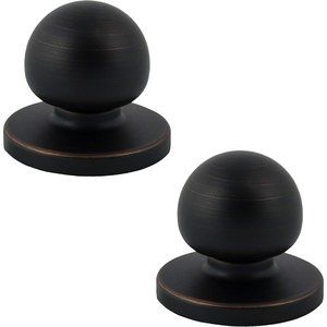 Oil Rubbed Bronze Bi-fold Knob with Backplate